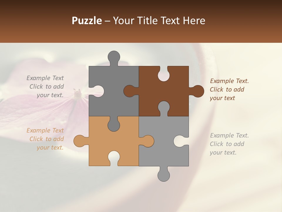 A Pink Flower Floating In A Bowl Of Water PowerPoint Template