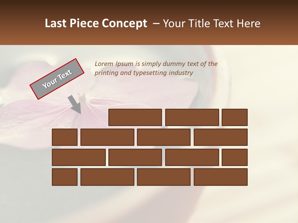 A Pink Flower Floating In A Bowl Of Water PowerPoint Template