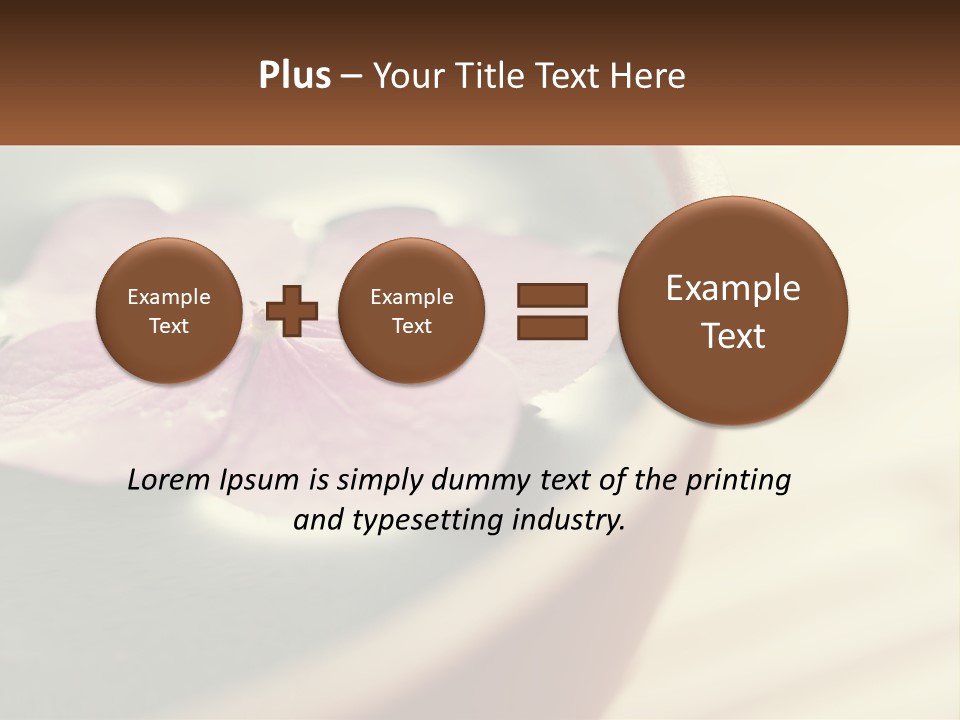 A Pink Flower Floating In A Bowl Of Water PowerPoint Template