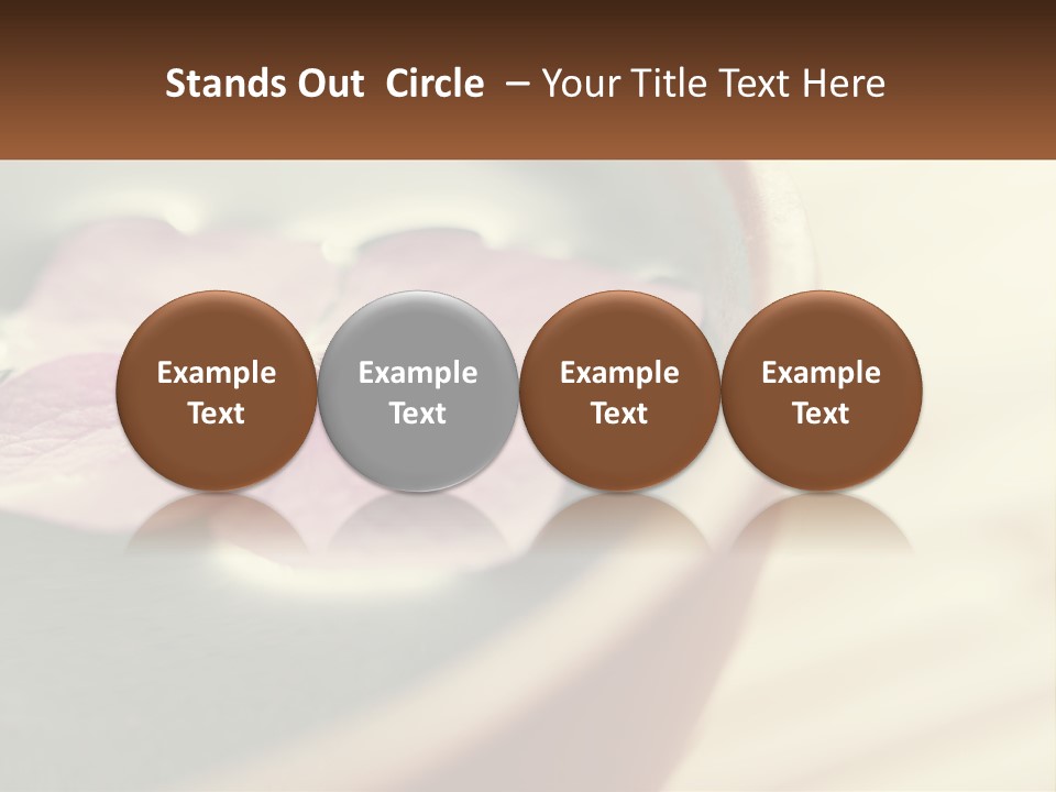 A Pink Flower Floating In A Bowl Of Water PowerPoint Template