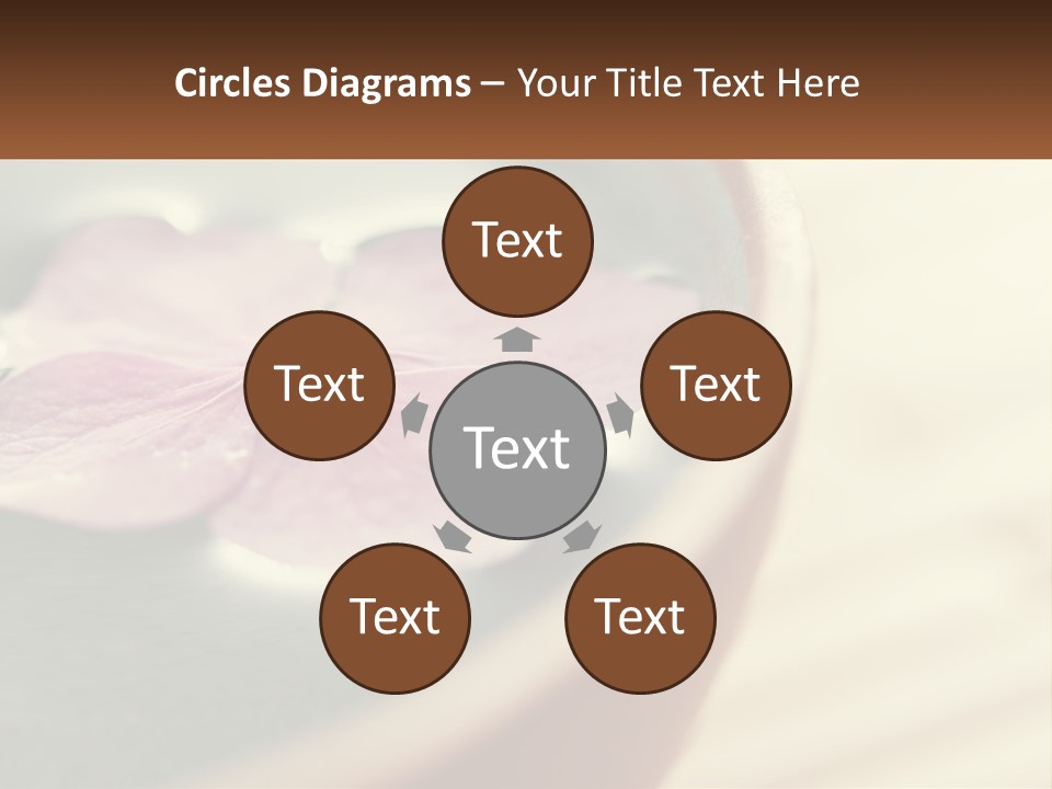 A Pink Flower Floating In A Bowl Of Water PowerPoint Template