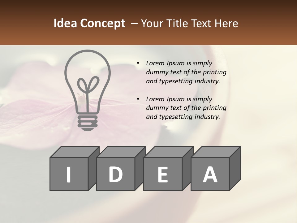 A Pink Flower Floating In A Bowl Of Water PowerPoint Template