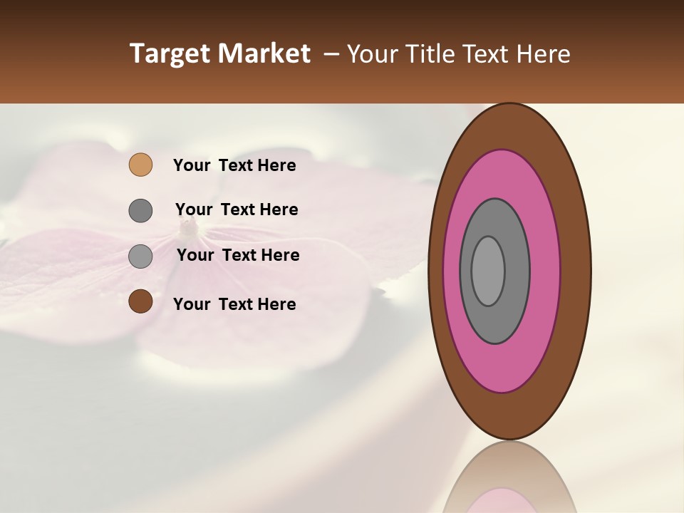 A Pink Flower Floating In A Bowl Of Water PowerPoint Template