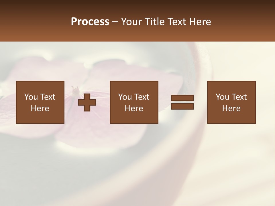 A Pink Flower Floating In A Bowl Of Water PowerPoint Template