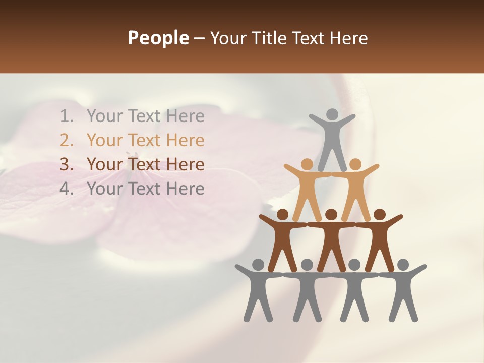 A Pink Flower Floating In A Bowl Of Water PowerPoint Template