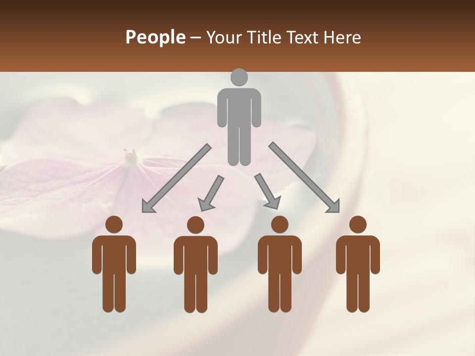 A Pink Flower Floating In A Bowl Of Water PowerPoint Template