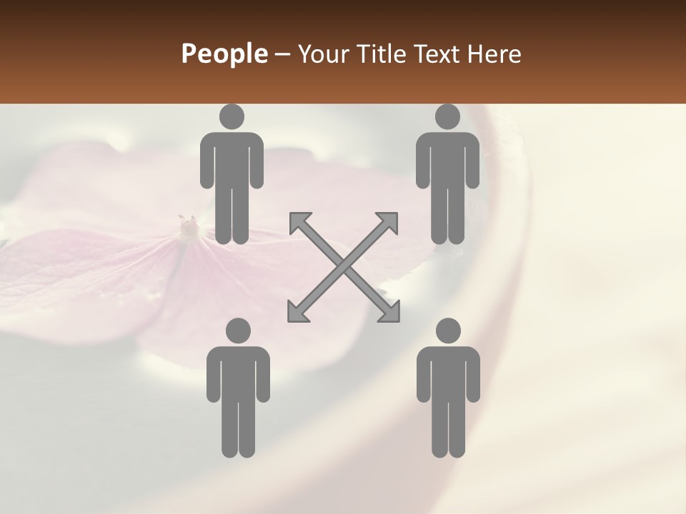 A Pink Flower Floating In A Bowl Of Water PowerPoint Template