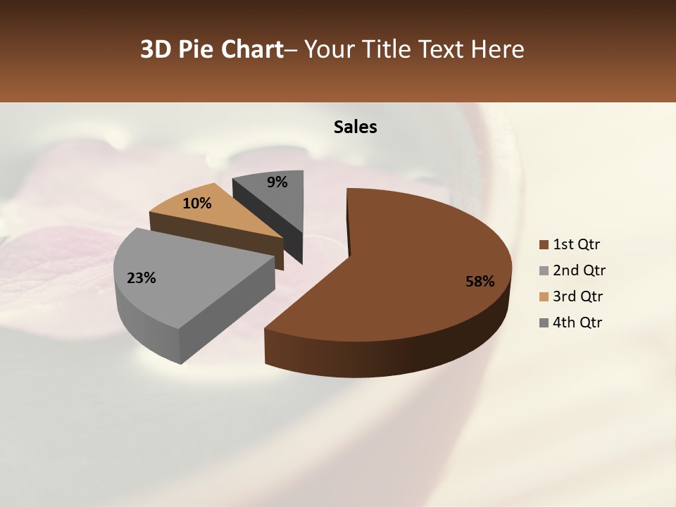 A Pink Flower Floating In A Bowl Of Water PowerPoint Template