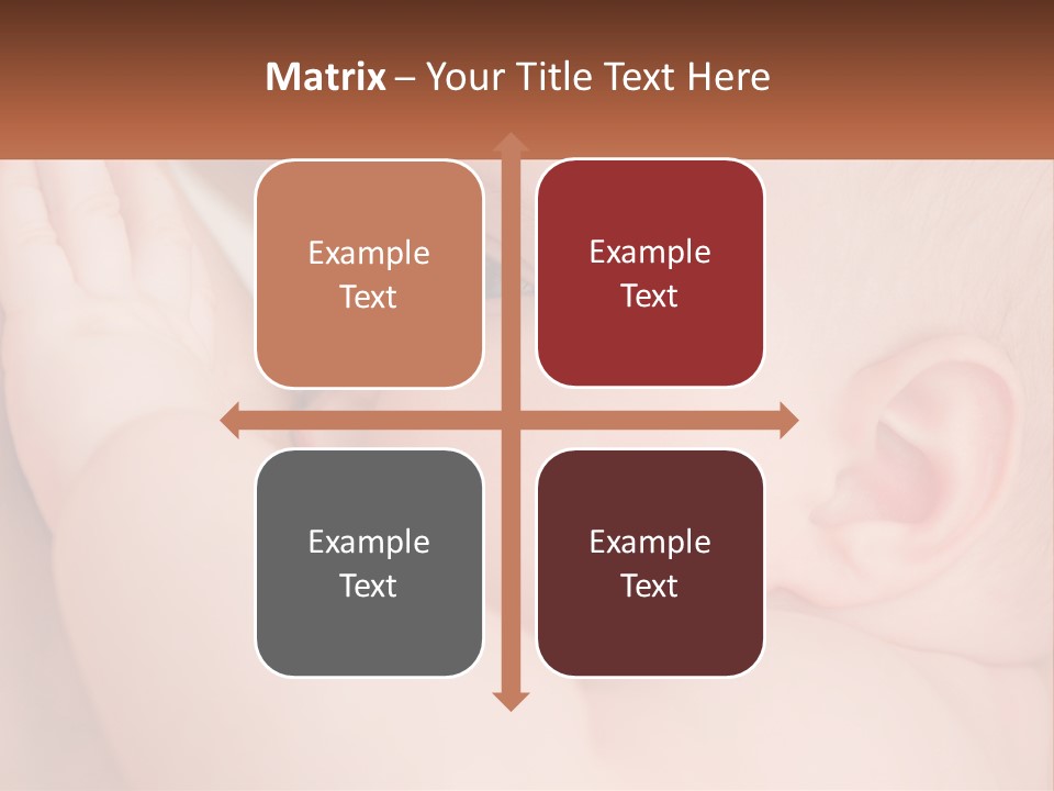 A Baby Is Holding Its Hand Up To Its Face PowerPoint Template