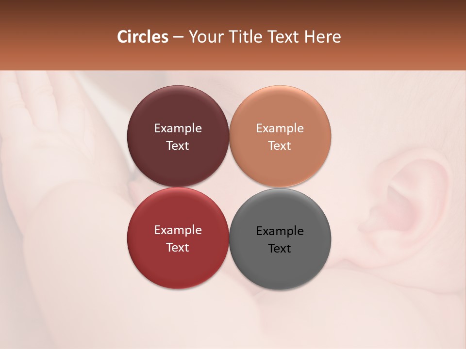 A Baby Is Holding Its Hand Up To Its Face PowerPoint Template