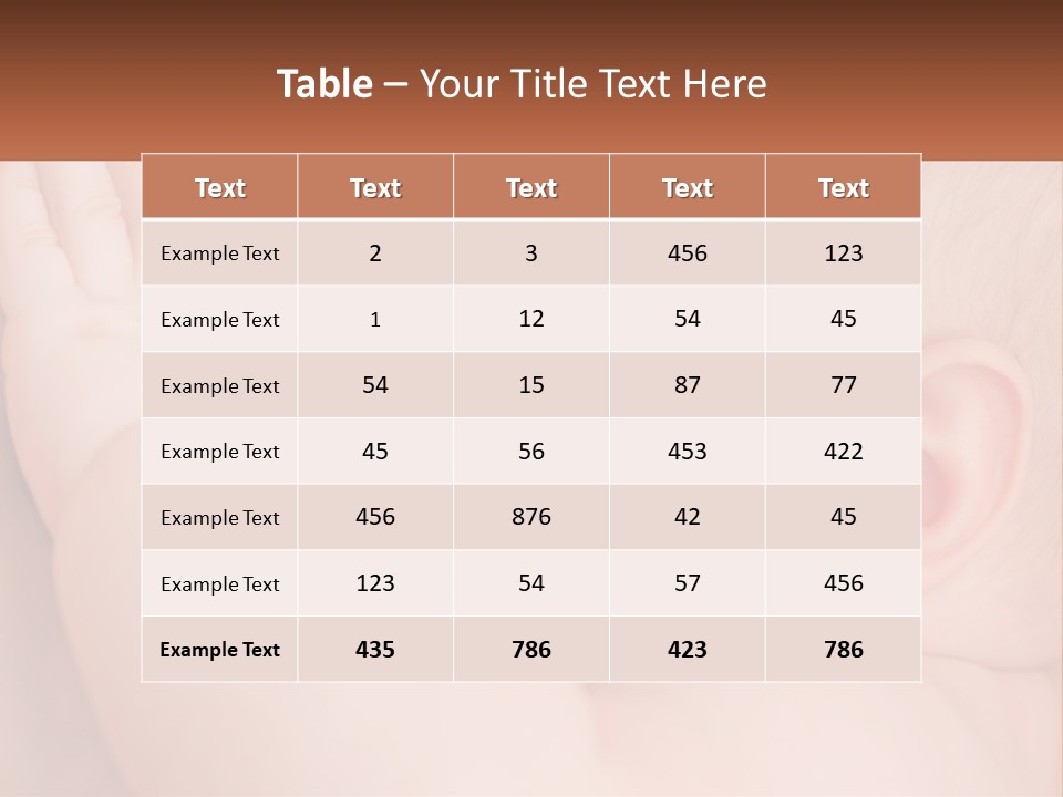 A Baby Is Holding Its Hand Up To Its Face PowerPoint Template