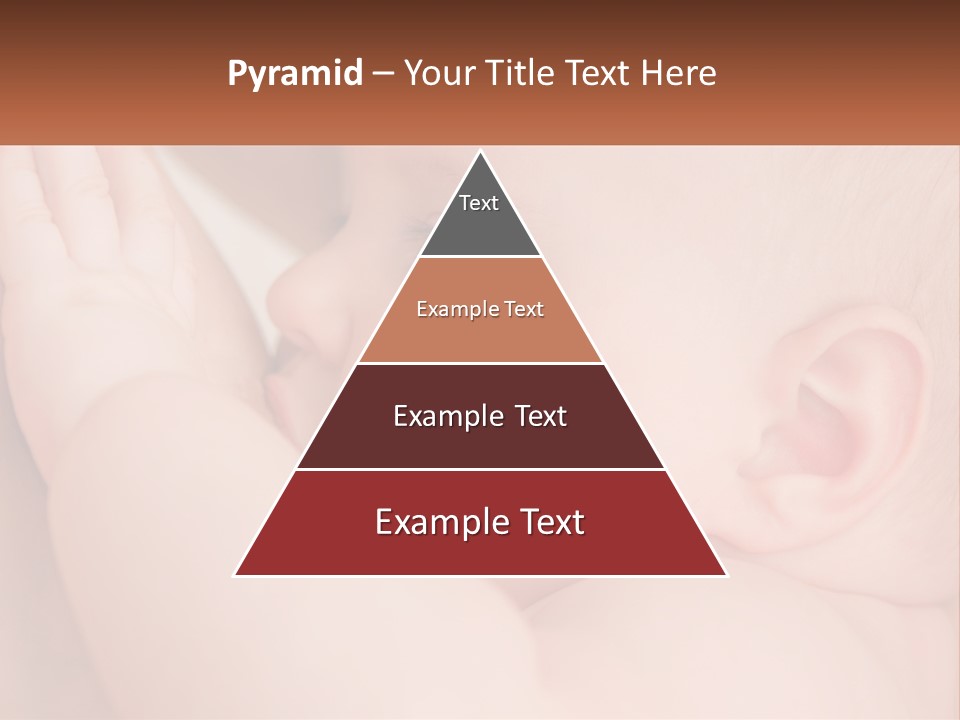 A Baby Is Holding Its Hand Up To Its Face PowerPoint Template