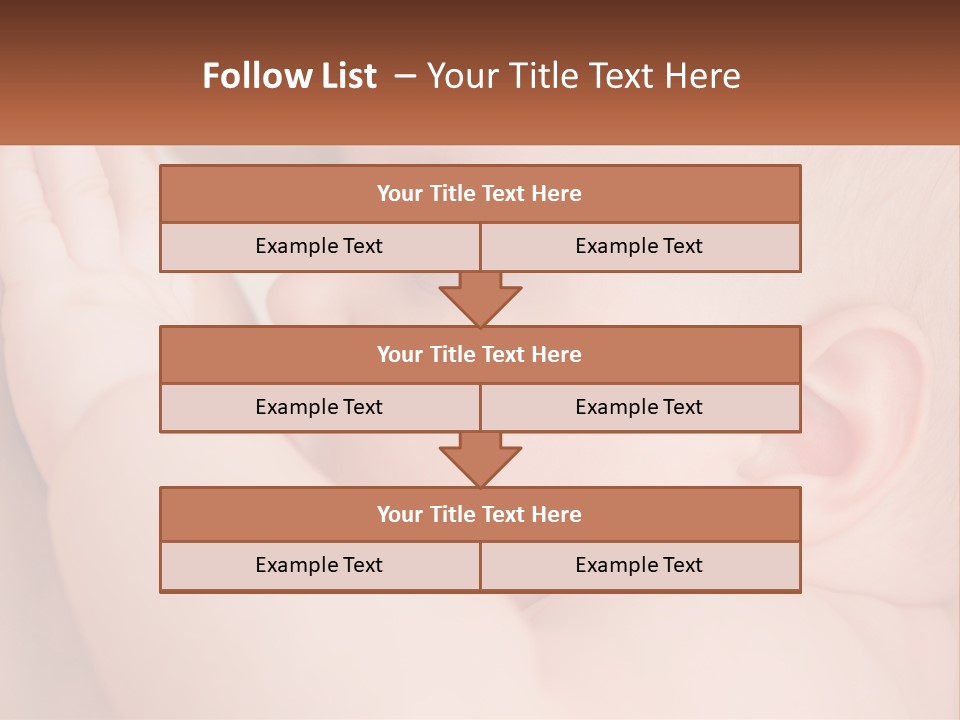 A Baby Is Holding Its Hand Up To Its Face PowerPoint Template