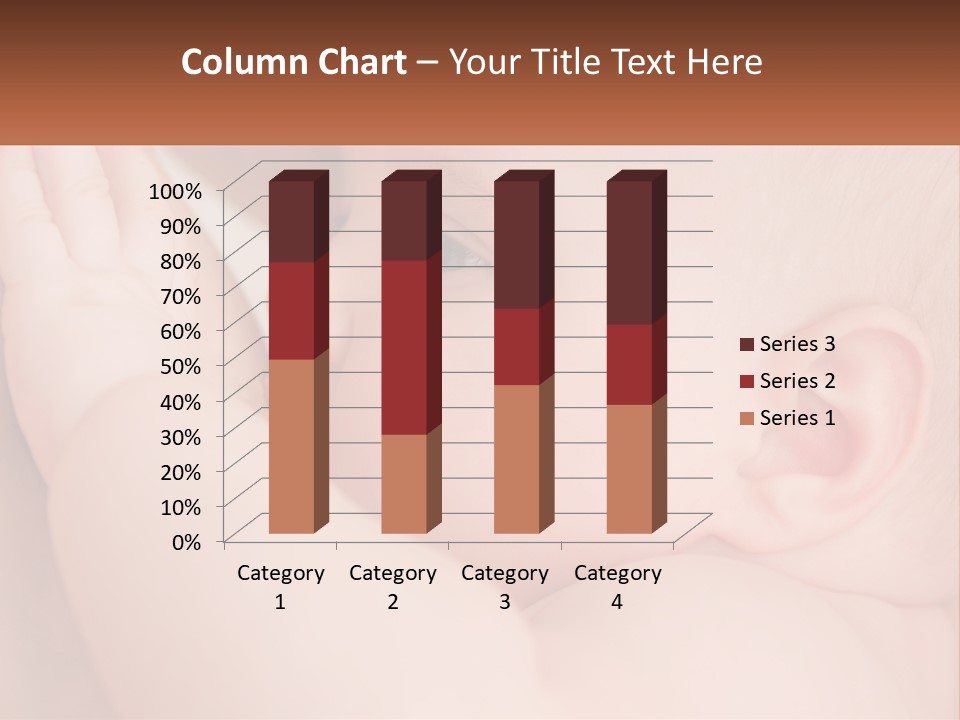 A Baby Is Holding Its Hand Up To Its Face PowerPoint Template