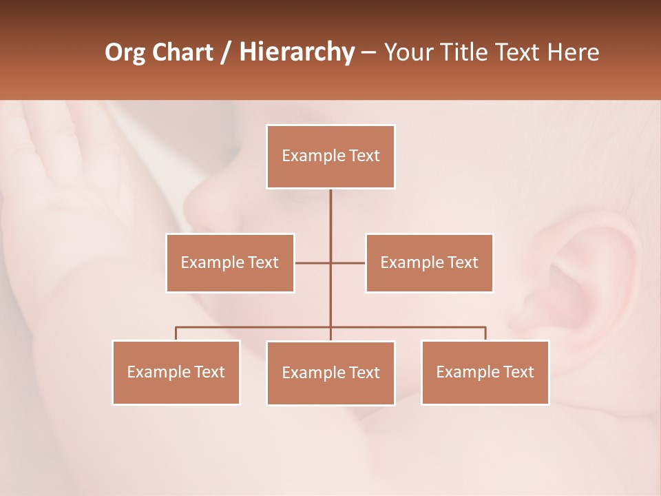 A Baby Is Holding Its Hand Up To Its Face PowerPoint Template