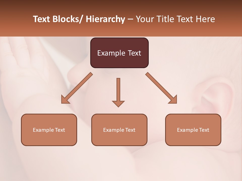 A Baby Is Holding Its Hand Up To Its Face PowerPoint Template