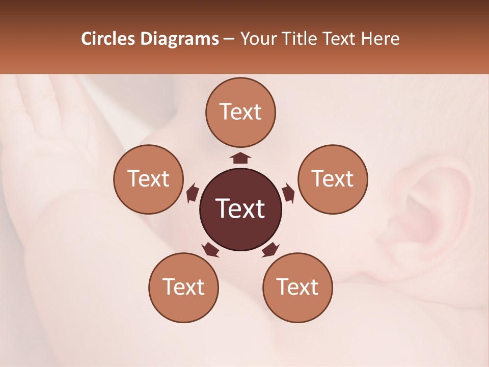 A Baby Is Holding Its Hand Up To Its Face PowerPoint Template