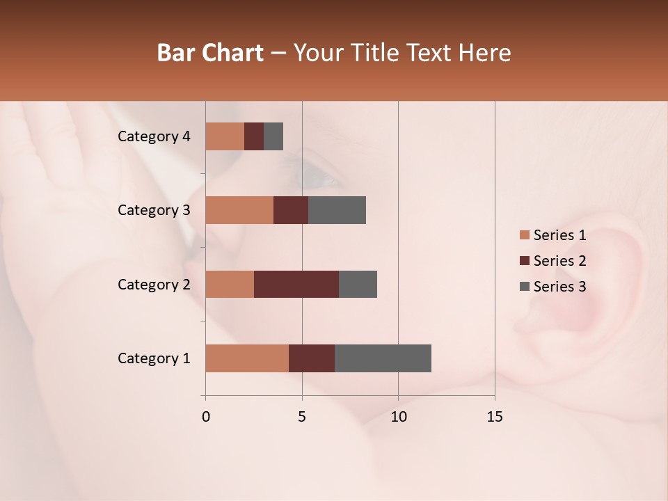 A Baby Is Holding Its Hand Up To Its Face PowerPoint Template