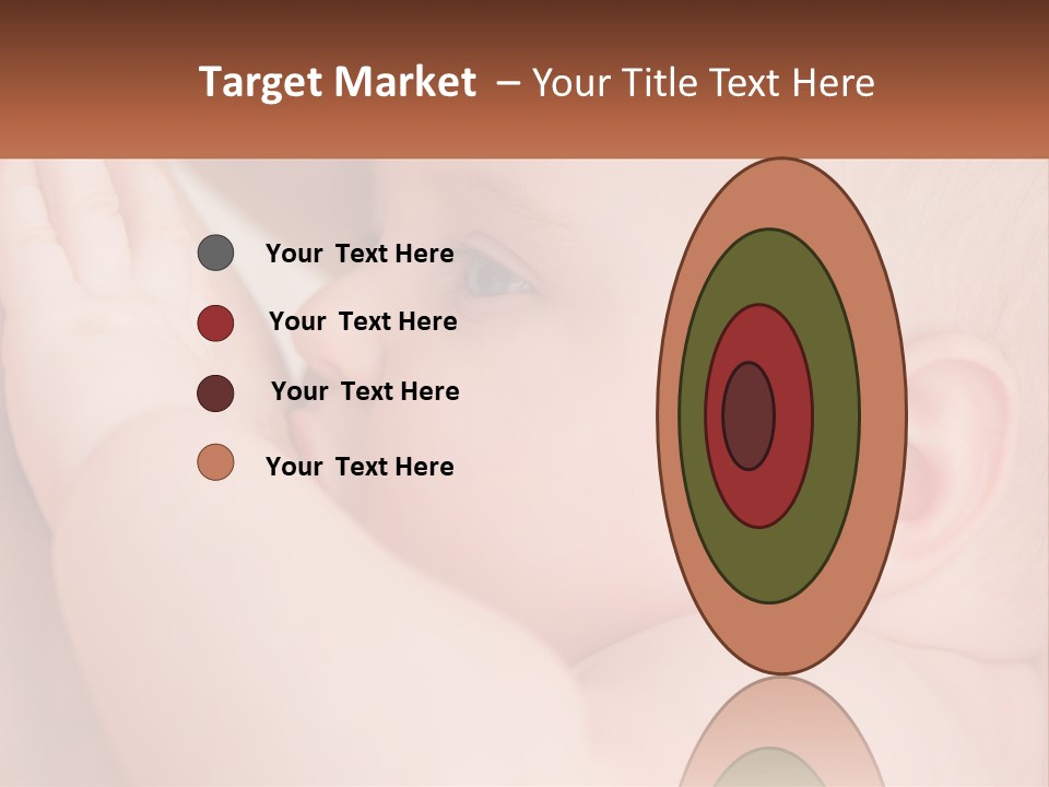 A Baby Is Holding Its Hand Up To Its Face PowerPoint Template