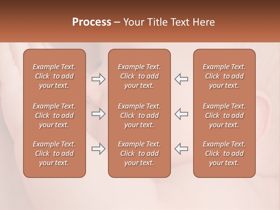 A Baby Is Holding Its Hand Up To Its Face PowerPoint Template