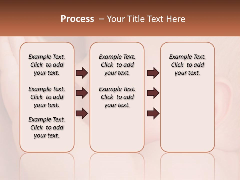 A Baby Is Holding Its Hand Up To Its Face PowerPoint Template