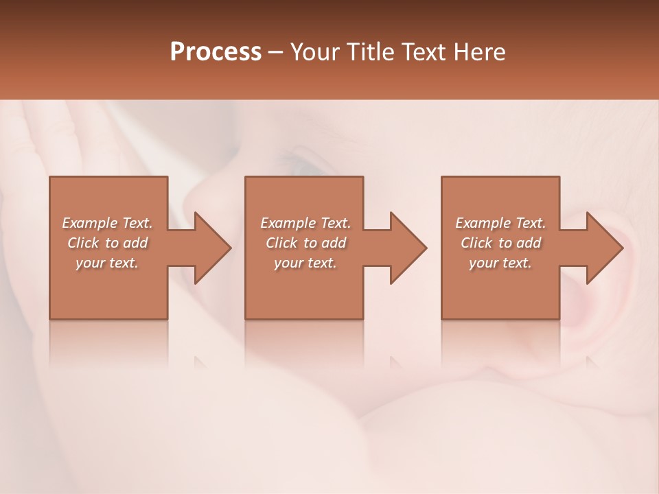 A Baby Is Holding Its Hand Up To Its Face PowerPoint Template