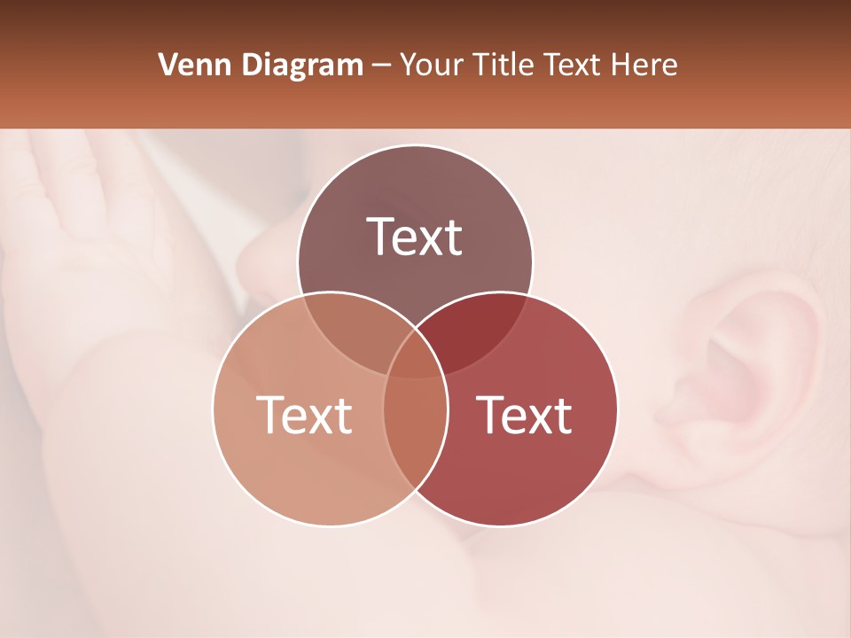 A Baby Is Holding Its Hand Up To Its Face PowerPoint Template