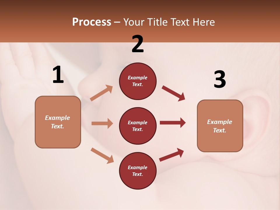 A Baby Is Holding Its Hand Up To Its Face PowerPoint Template
