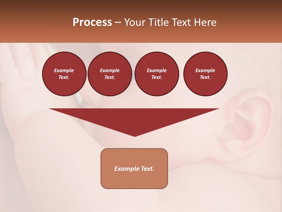 A Baby Is Holding Its Hand Up To Its Face PowerPoint Template