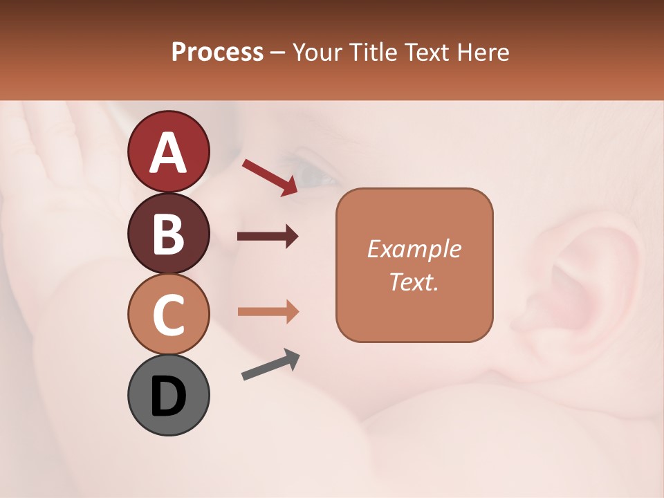 A Baby Is Holding Its Hand Up To Its Face PowerPoint Template