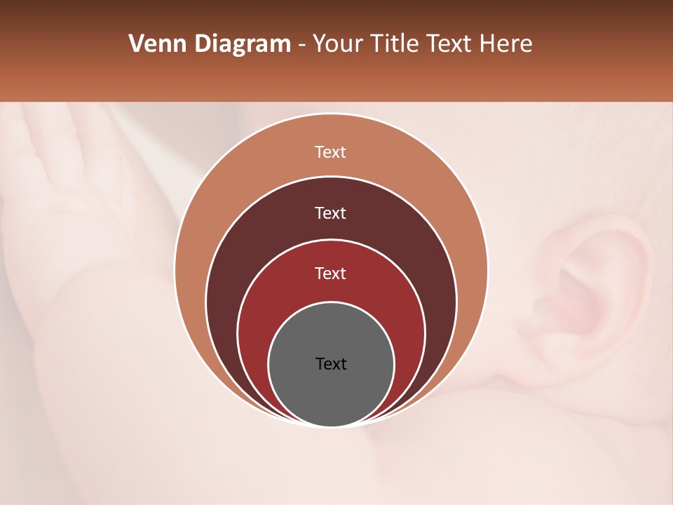 A Baby Is Holding Its Hand Up To Its Face PowerPoint Template