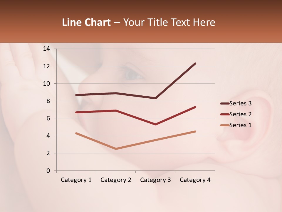 A Baby Is Holding Its Hand Up To Its Face PowerPoint Template