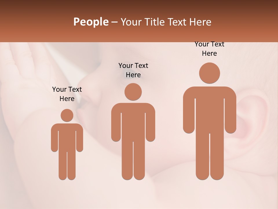 A Baby Is Holding Its Hand Up To Its Face PowerPoint Template