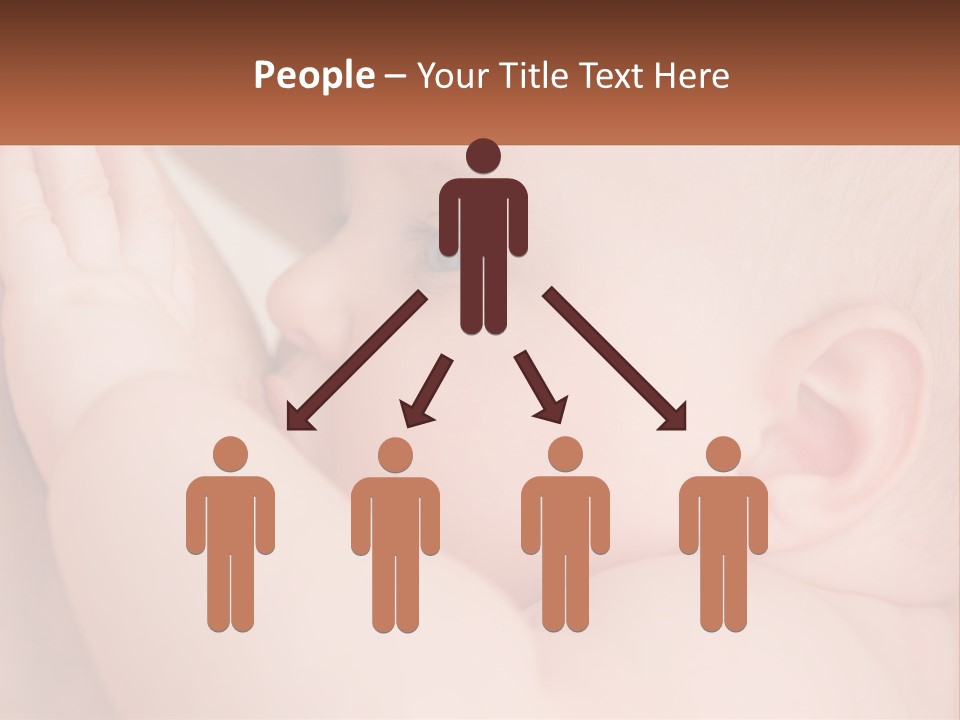 A Baby Is Holding Its Hand Up To Its Face PowerPoint Template