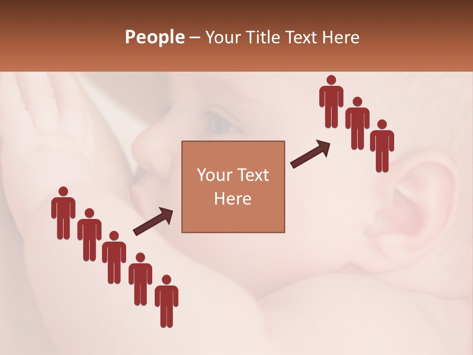 A Baby Is Holding Its Hand Up To Its Face PowerPoint Template