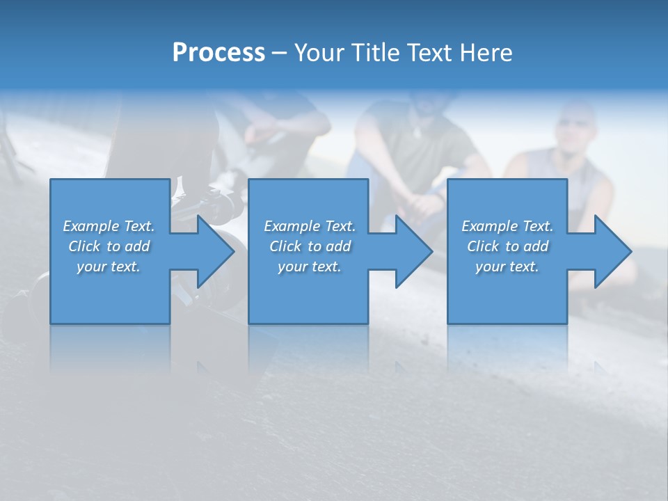 Two Men Sitting On The Ground With A Camera PowerPoint Template