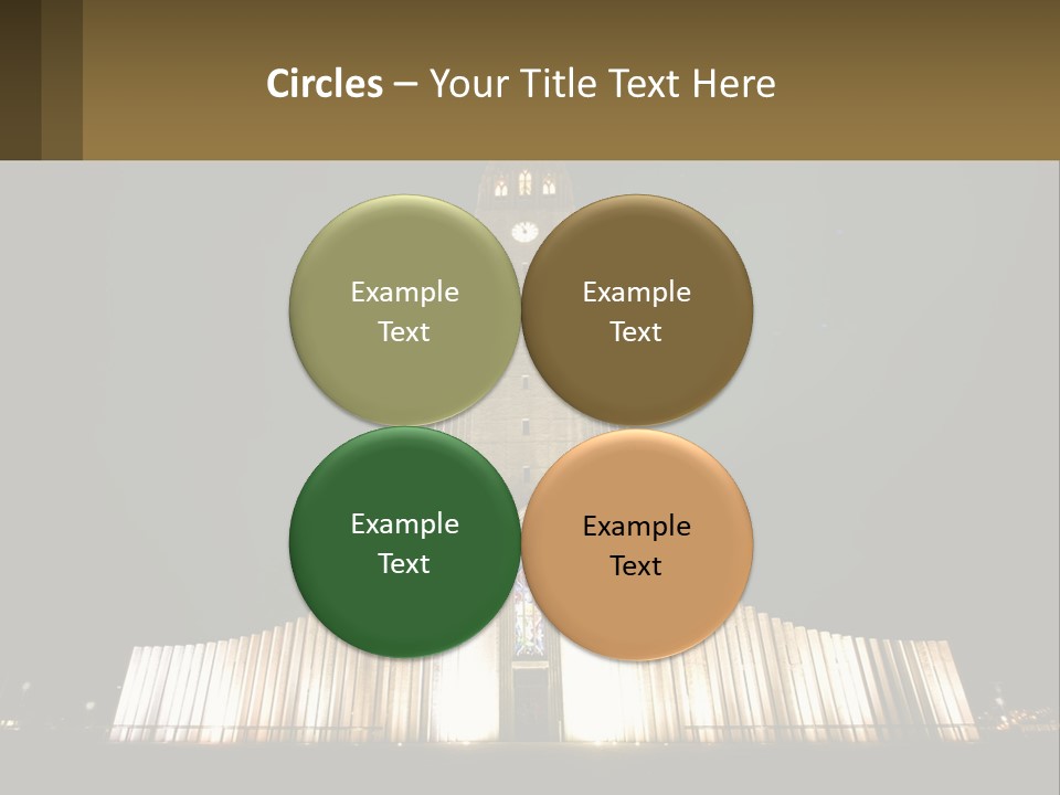 A Very Tall Building With A Clock At The Top PowerPoint Template