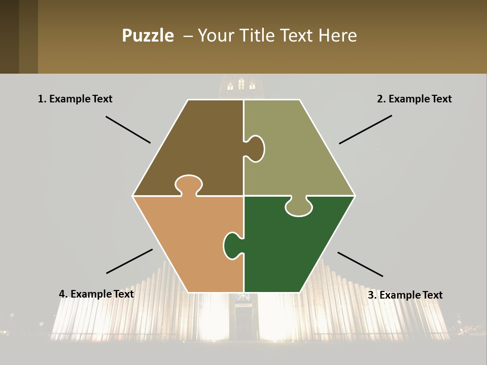 A Very Tall Building With A Clock At The Top PowerPoint Template