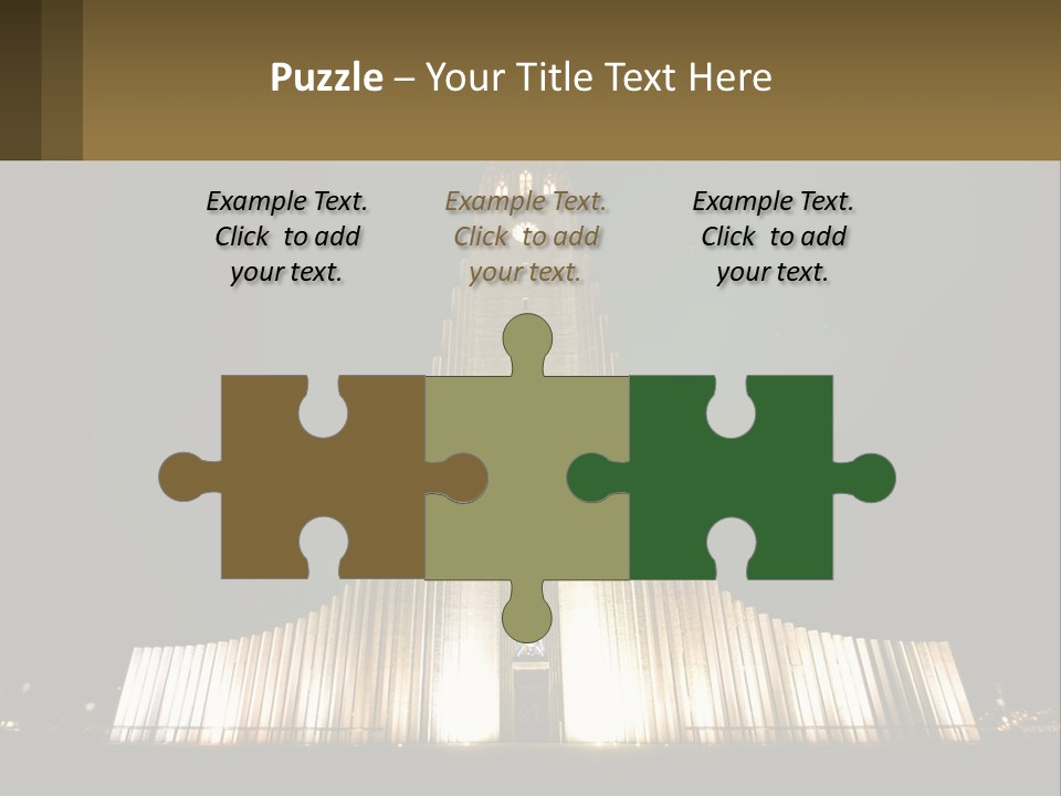 A Very Tall Building With A Clock At The Top PowerPoint Template