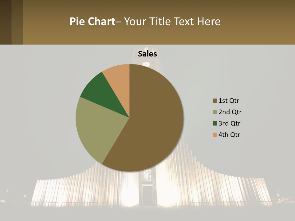 A Very Tall Building With A Clock At The Top PowerPoint Template