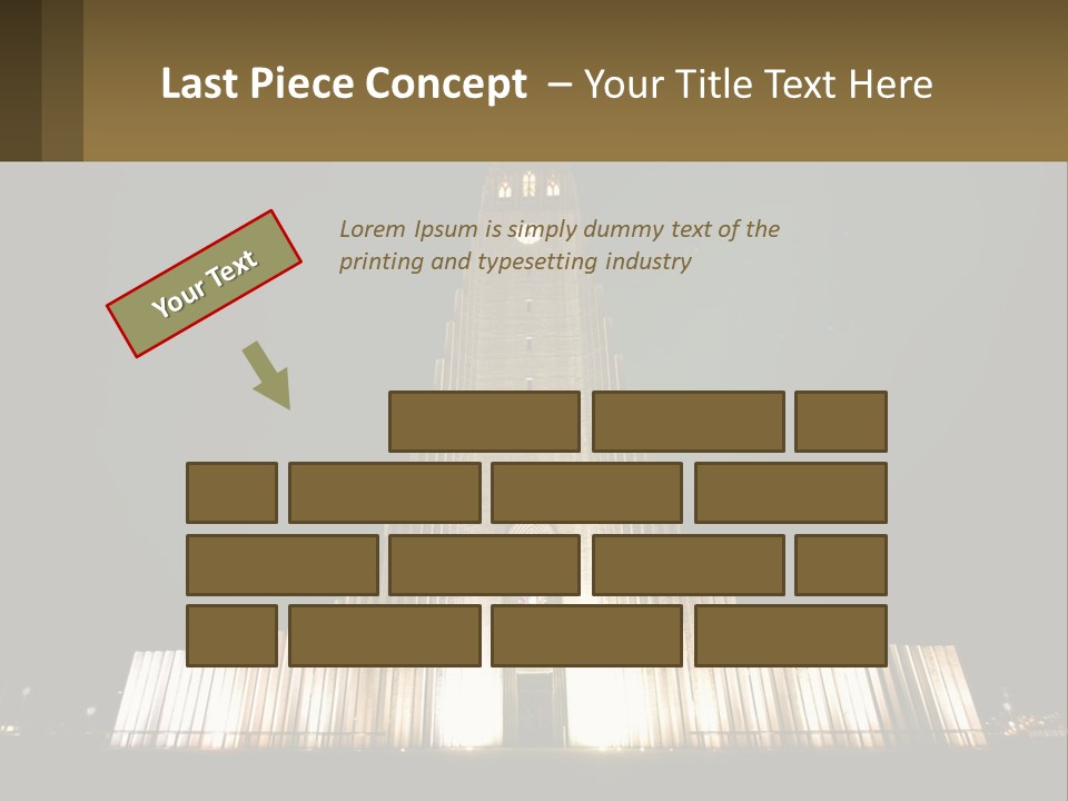 A Very Tall Building With A Clock At The Top PowerPoint Template