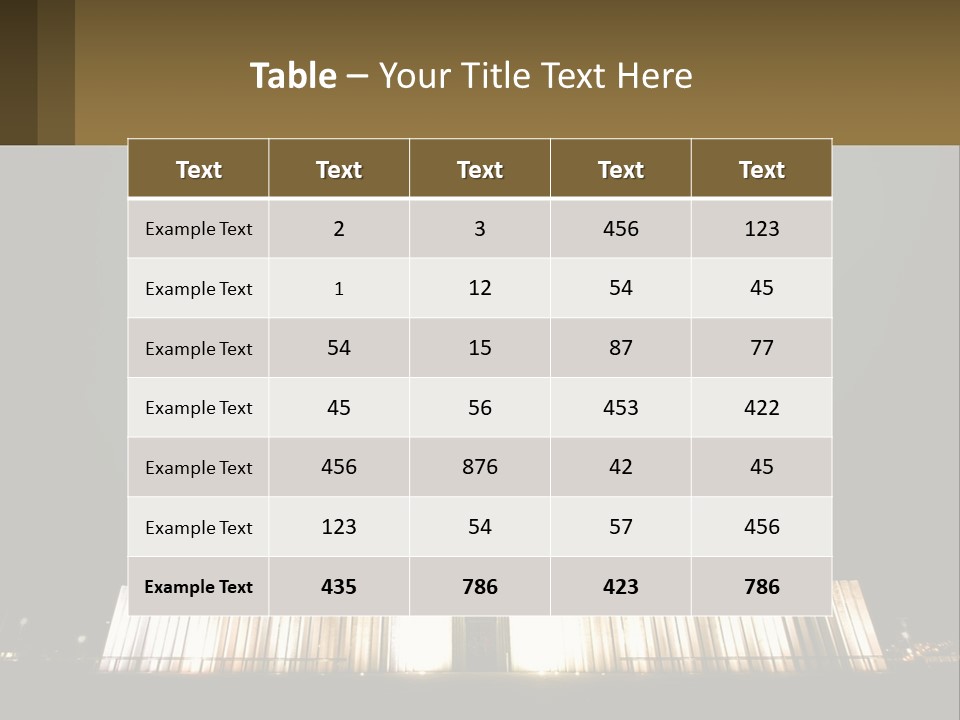 A Very Tall Building With A Clock At The Top PowerPoint Template
