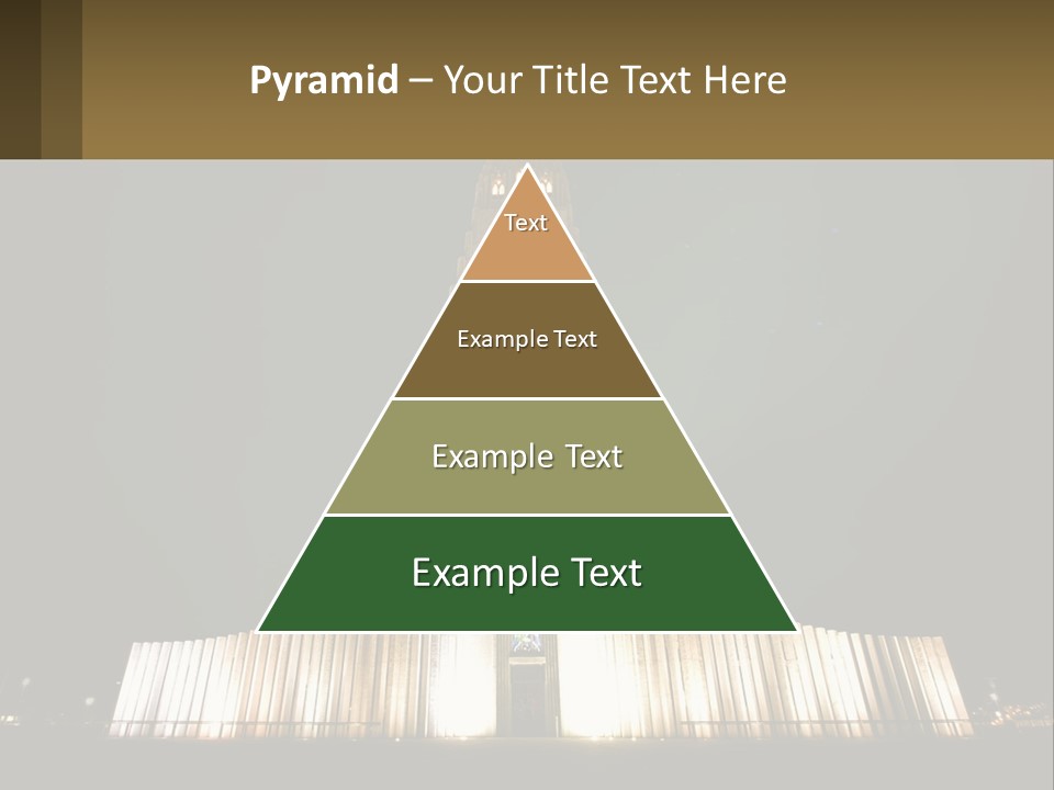 A Very Tall Building With A Clock At The Top PowerPoint Template