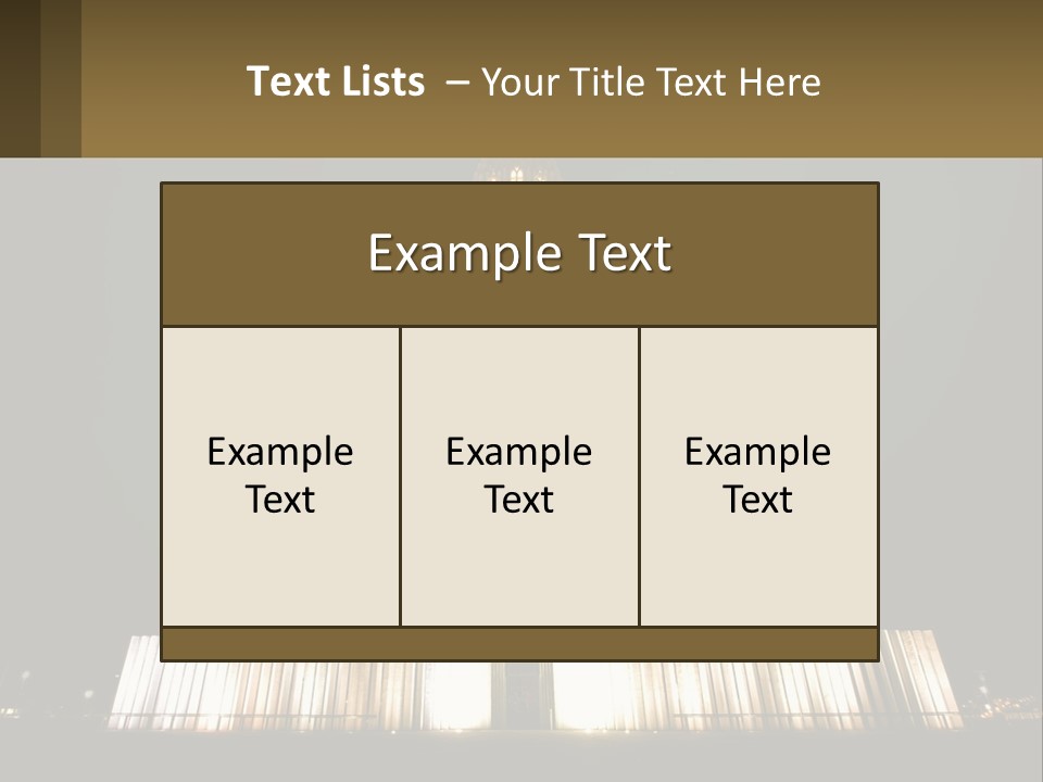 A Very Tall Building With A Clock At The Top PowerPoint Template