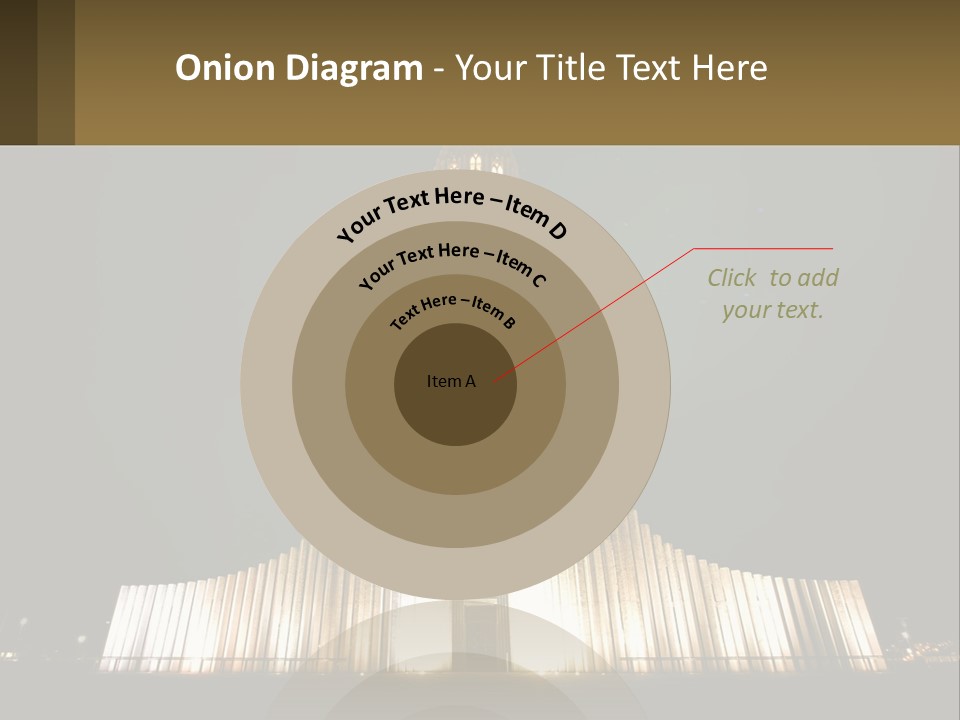 A Very Tall Building With A Clock At The Top PowerPoint Template