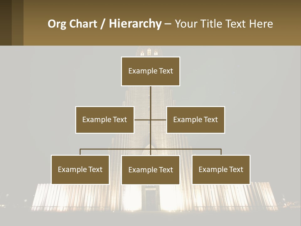 A Very Tall Building With A Clock At The Top PowerPoint Template