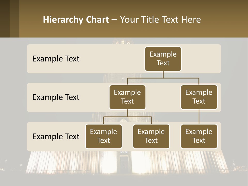 A Very Tall Building With A Clock At The Top PowerPoint Template