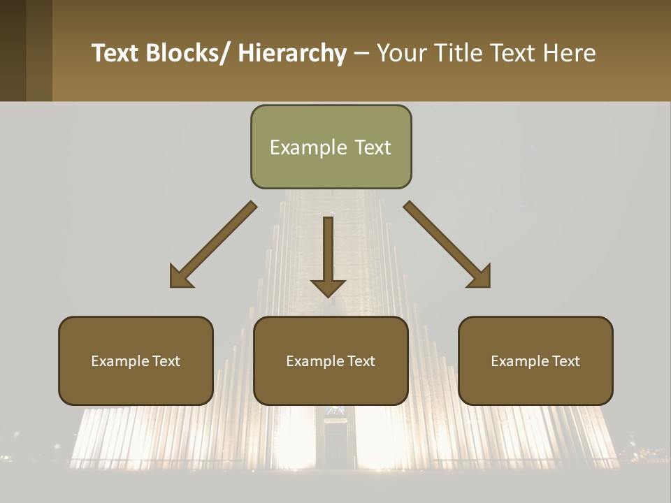 A Very Tall Building With A Clock At The Top PowerPoint Template
