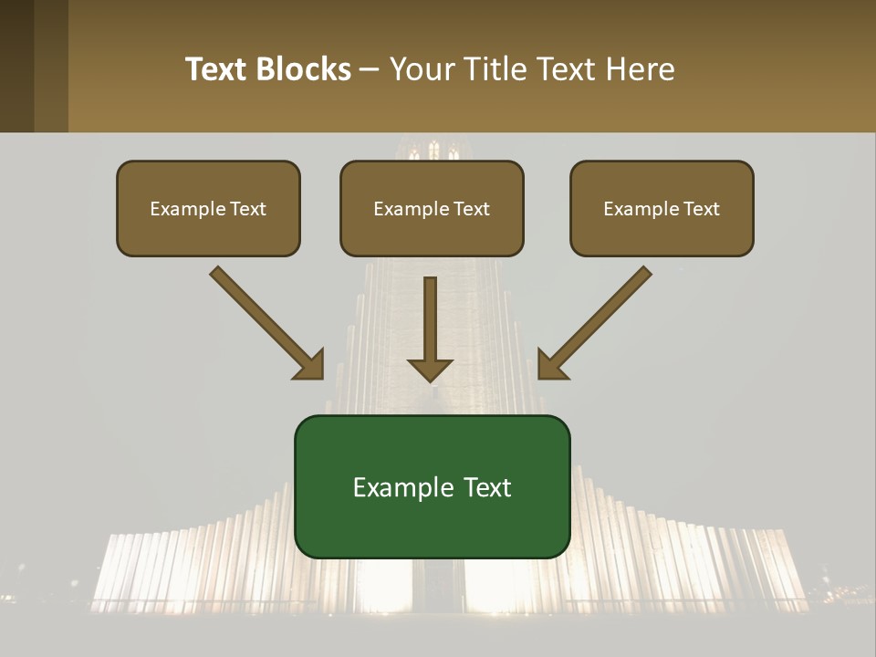 A Very Tall Building With A Clock At The Top PowerPoint Template