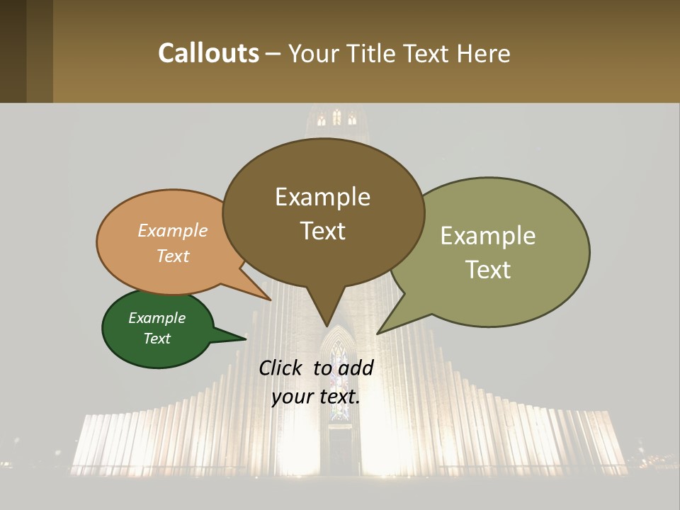 A Very Tall Building With A Clock At The Top PowerPoint Template
